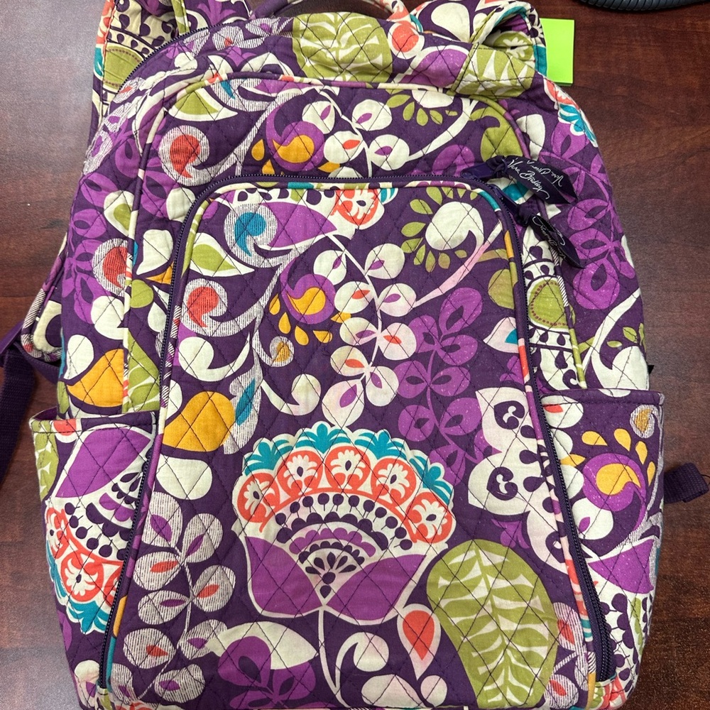 Vera Bradley Purple Floral Backpack
